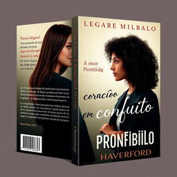 Create an authentic ebook cover for a story about a couple of girls, one elegant and the other more urban