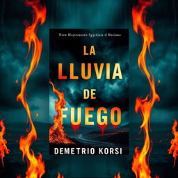 A book cover with the title 'La Lluvia De Fuego' and the author 'Demetrio Korsi'