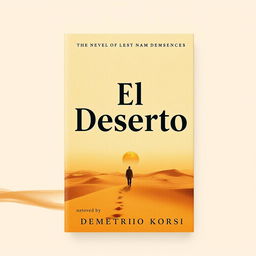 A book cover for the novel titled 'El Desierto' by the author 'Demetrio Korsi'