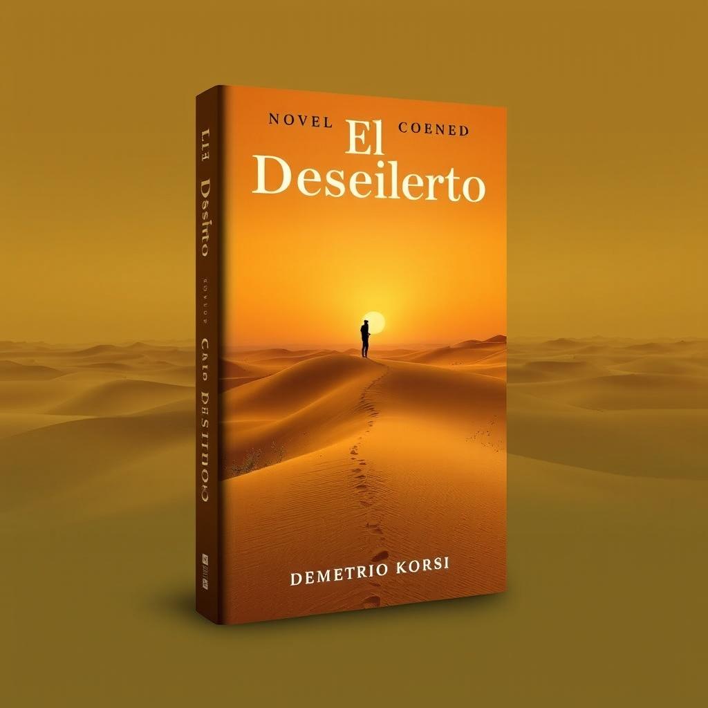 A book cover for the novel titled 'El Desierto' by the author 'Demetrio Korsi'