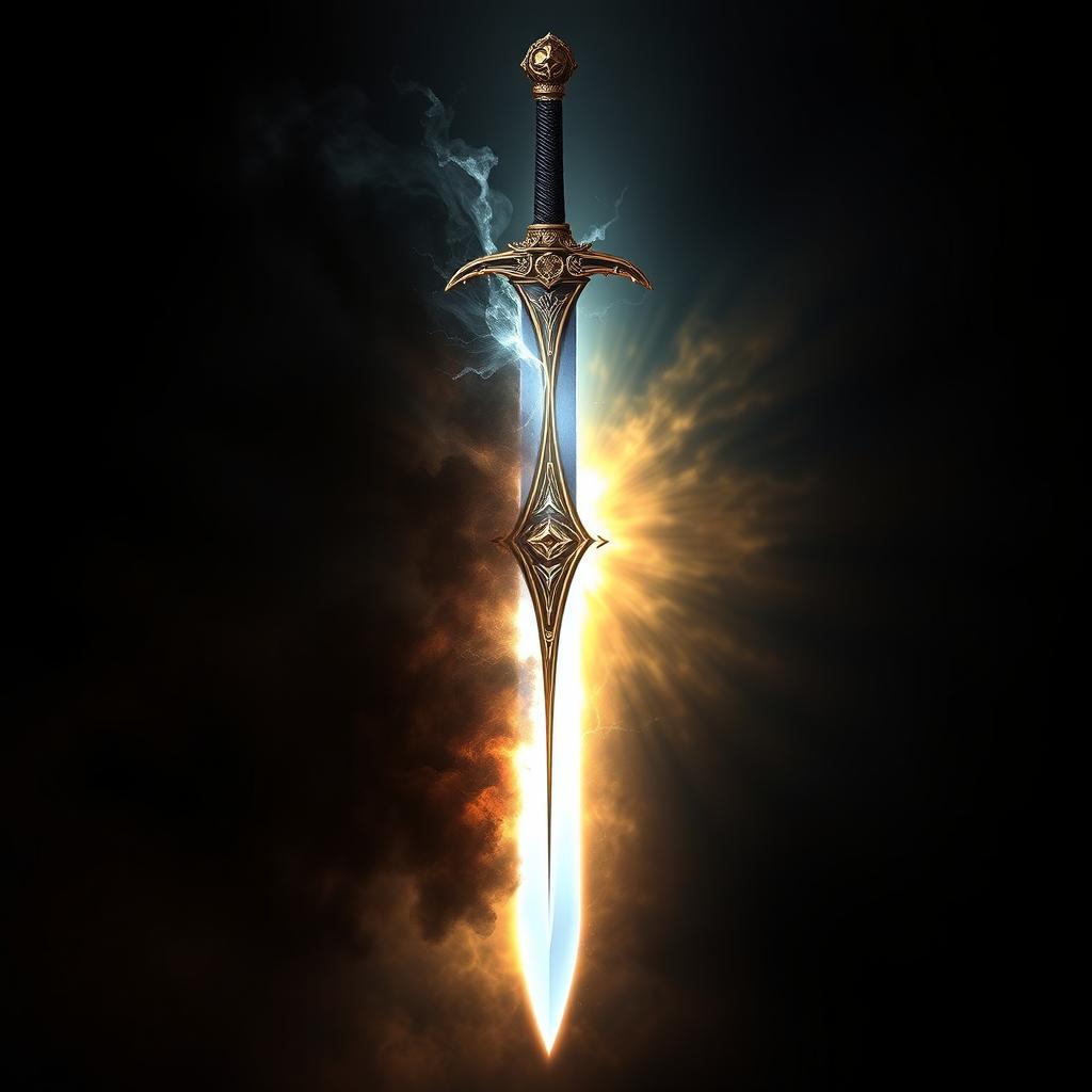 A mystical sword that embodies both light and darkness