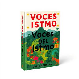 A book cover with the title 'Voces Del Istmo' and the author 'Darío Herrera'