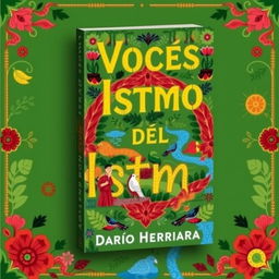 A book cover with the title 'Voces Del Istmo' and the author 'Darío Herrera'