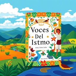 A book cover with the title 'Voces Del Istmo' and the author 'Darío Herrera'