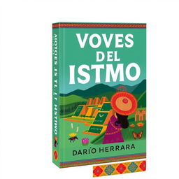 A book cover with the title 'Voces Del Istmo' and the author 'Darío Herrera'