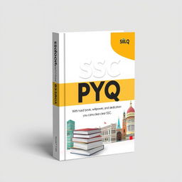 Create a title cover for a book with the title 'SSC PYQ'