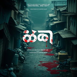 Create a movie poster with the title 'കൊല്ലി' in Malayalam font