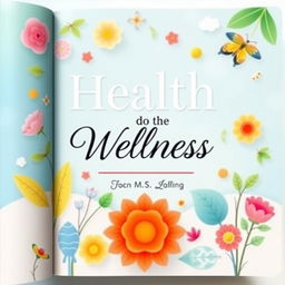 A vibrant and inviting book cover page focused on health and wellness