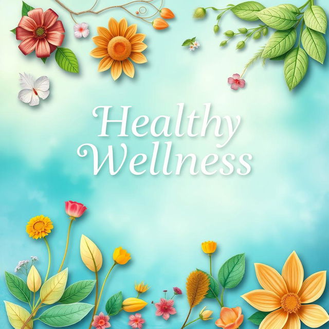 A vibrant and inviting book cover page focused on health and wellness