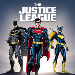 Create an image featuring Batman, Superman, and Blue Beetle standing together as a team