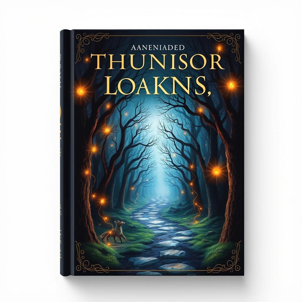 Create a captivating book cover with a mysterious and enchanting design