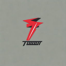 Create a logo for TOOR that incorporates elements of a car and thunder