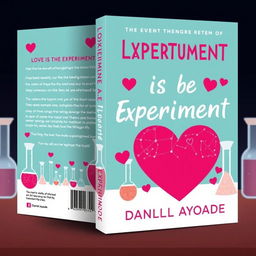 Create a book cover for the title 'Love is an Experiment' by author Daniella Ayoade