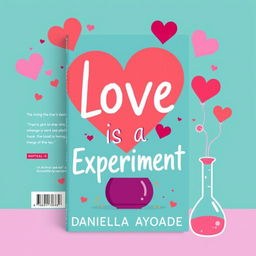 Create a book cover for the title 'Love is an Experiment' by author Daniella Ayoade