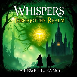 Create a book cover for 'Whispers of the Forgotten Realm