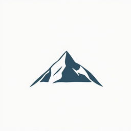 A simple and minimalist design of a mountain