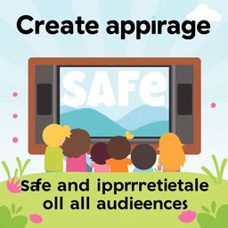 Create a visually appealing image that is safe and appropriate for all audiences