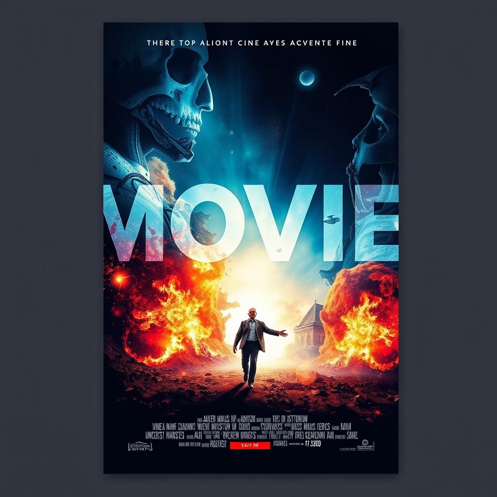 Create a movie poster with a captivating design