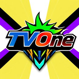 Create a vibrant and dynamic e-sport logo for a team named 'TVOne'