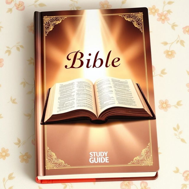 A detailed and elegant book cover for a Bible study guide