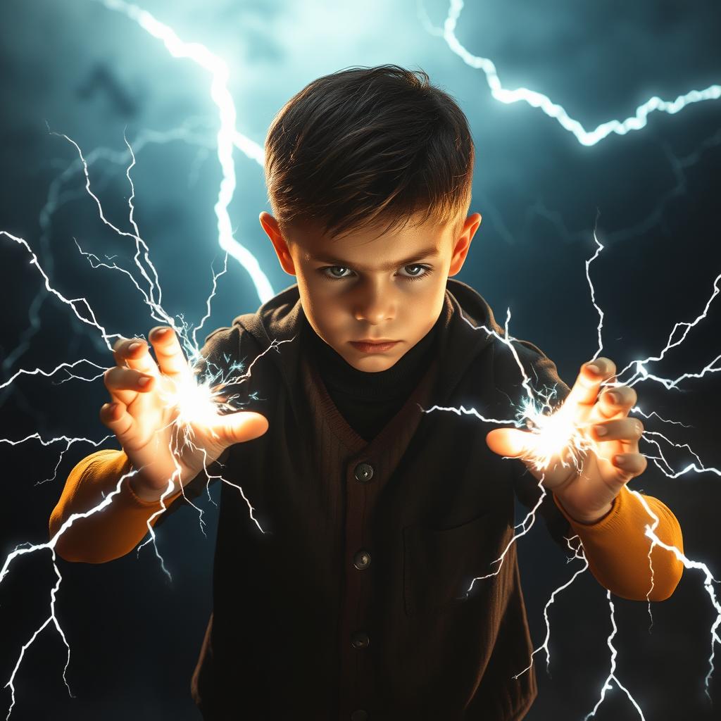 A boy with the power of electricity battling against darkness