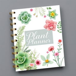 A stylish and elegant cover for a plant planner