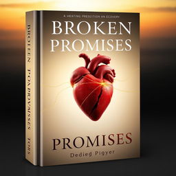 Create a book cover for a novel titled 'Broken Promises' that is more appealing and less dark