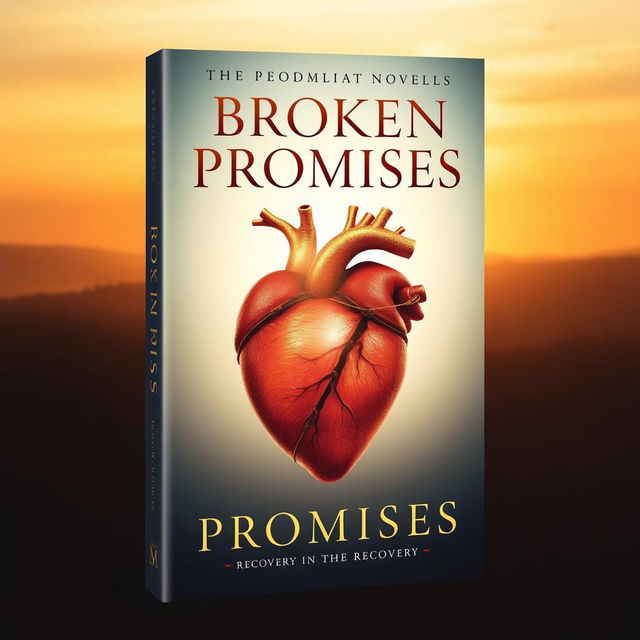 Create a book cover for a novel titled 'Broken Promises' that is more appealing and less dark