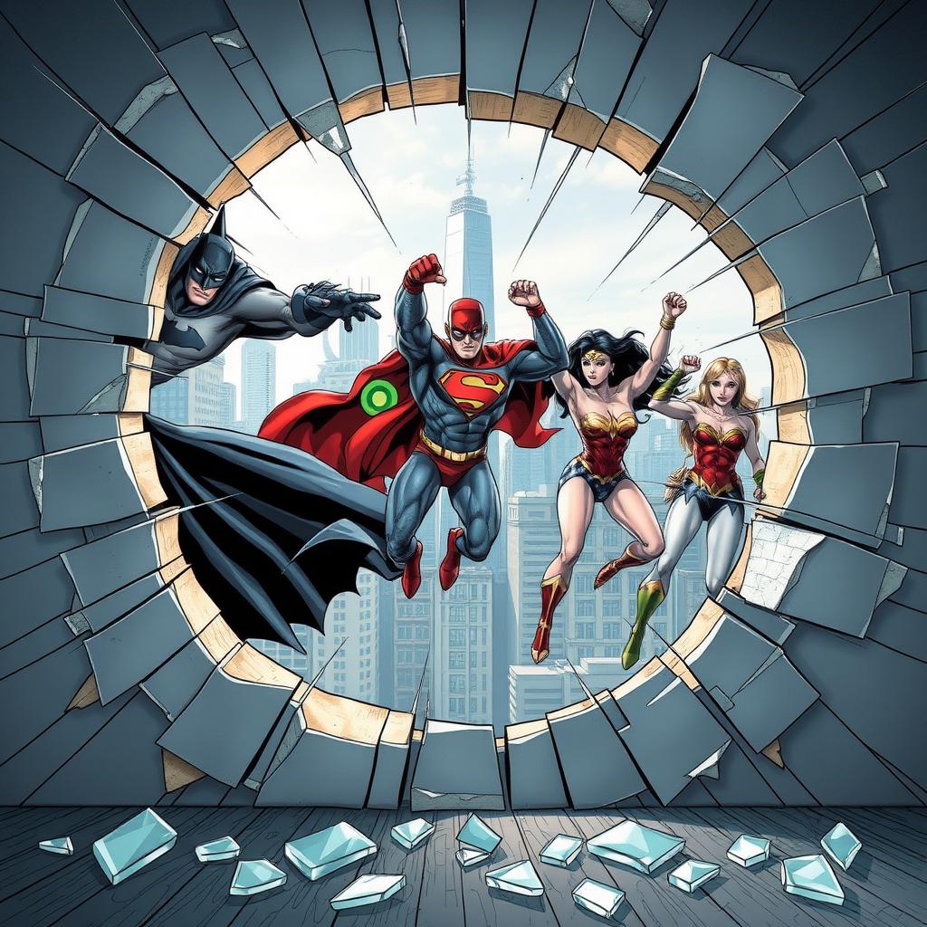 Create a detailed cracked glass hole with intricate thin lines and subtle shades of color, giving off a sense of depth and dimension