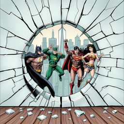 Create a detailed cracked glass hole with intricate thin lines and subtle shades of color, giving off a sense of depth and dimension