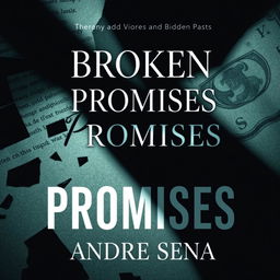 Create a book cover for a novel titled 'Broken Promises' by André Sena