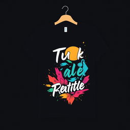 A stylish t-shirt design featuring a creative and modern graphic