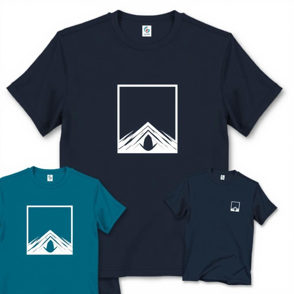 A stylish T-shirt design featuring a modern and minimalist graphic