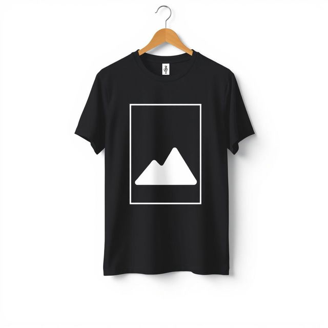 A stylish T-shirt design featuring a modern and minimalist graphic