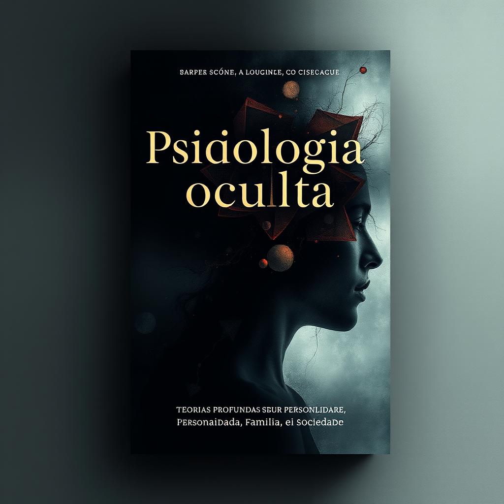 Create an image for a book cover titled 'Psicologia oculta: Teorias Profundas sobre Personalidade, Família e Sociedade'