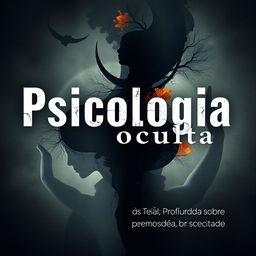 Create an image for a book cover titled 'Psicologia oculta: Teorias Profundas sobre Personalidade, Família e Sociedade'