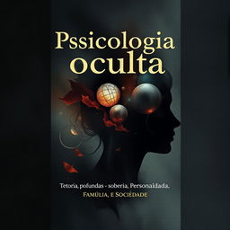 Create an image for a book cover titled 'Psicologia oculta: Teorias Profundas sobre Personalidade, Família e Sociedade'