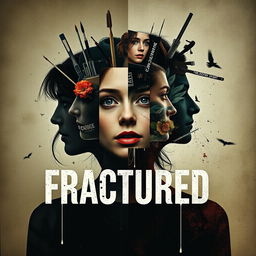 Create an indie film poster for a movie titled 'FRACTURED'