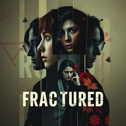 Create an indie film poster for a movie titled 'FRACTURED'