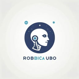 Design an innovative logo for a robotics club named 'Ziad Ubo Ein', incorporating elements of robotics, engineering, and the club's unique name.