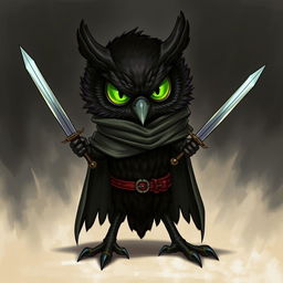 A detailed illustration of an Owlin character from Dungeons & Dragons