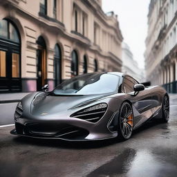 A detailed image of a McLaren 720S with an aggressive Mansory carbon fiber bodykit