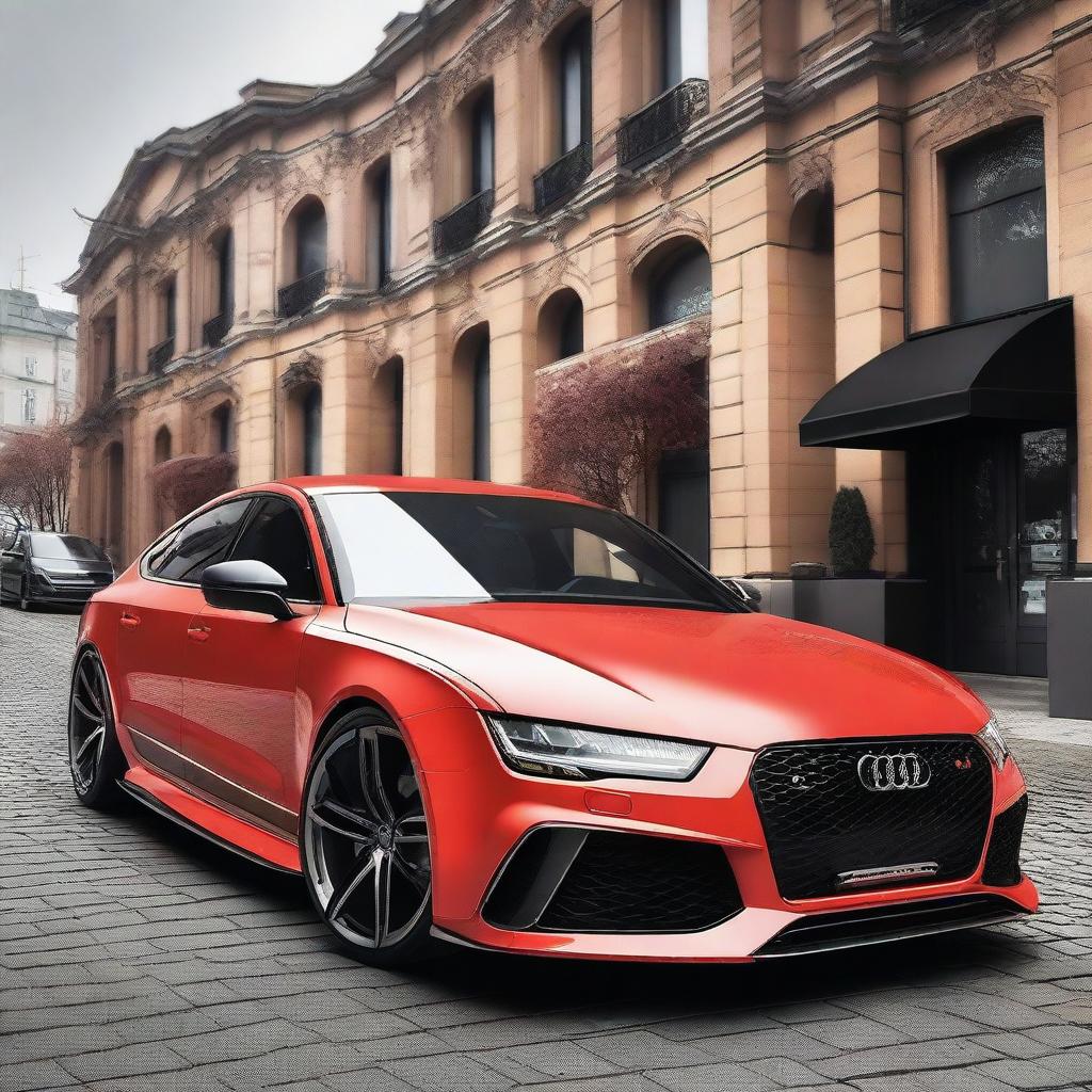 A high-resolution image of a Mansory-tuned Audi RS7