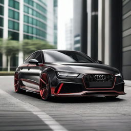 A high-resolution image of a Mansory-tuned Audi RS7