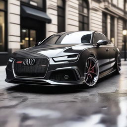 A high-resolution image of a Mansory-tuned Audi RS7