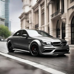 A high-resolution image of a Mansory-tuned Mercedes-Benz C63 AMG