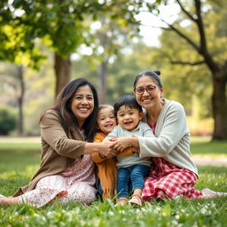 Una portada que muestra a una familia feliz reunida en un entorno acogedor