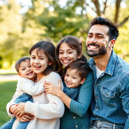 Una portada que muestra a una familia feliz reunida en un entorno acogedor