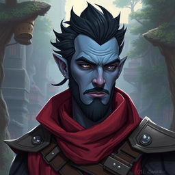 Create an image of a human named Dilgar Chamelzeront