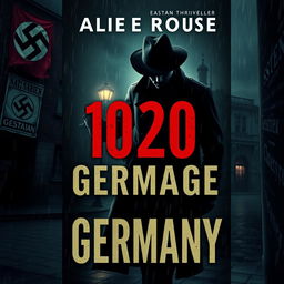 A book cover for an espionage thriller set in Nazi Germany in 1940